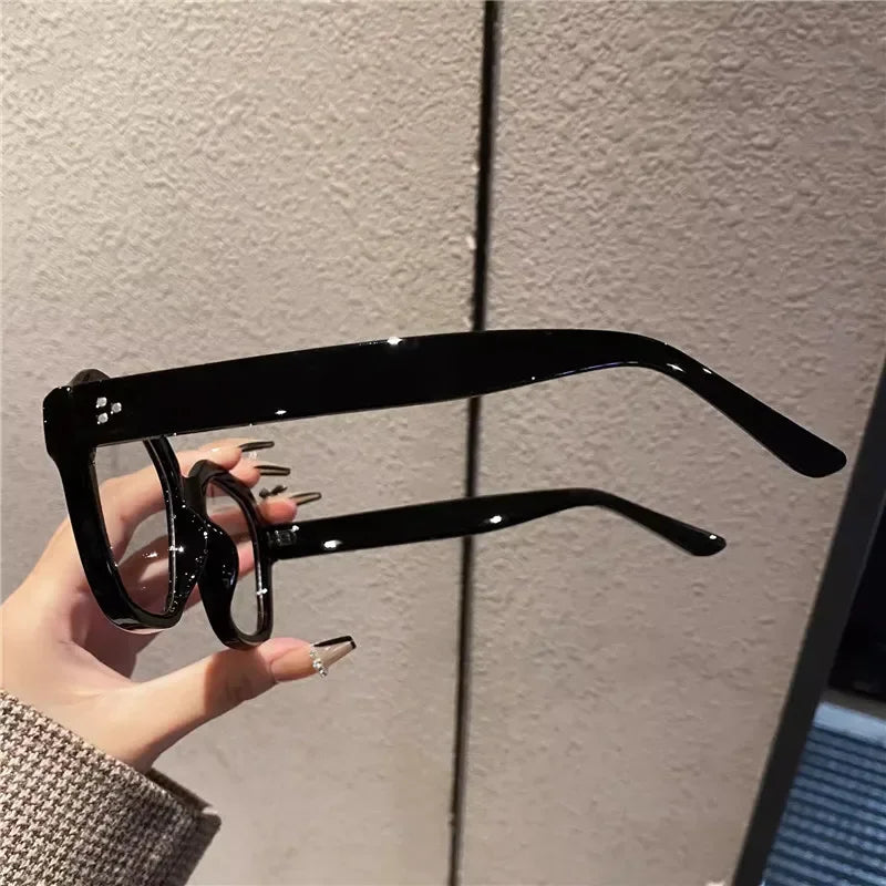 Lunettes Rétro Anti-Lumière Bleue – Monture Oversize pour Femmes et Hommes, Style Tendance et Classique