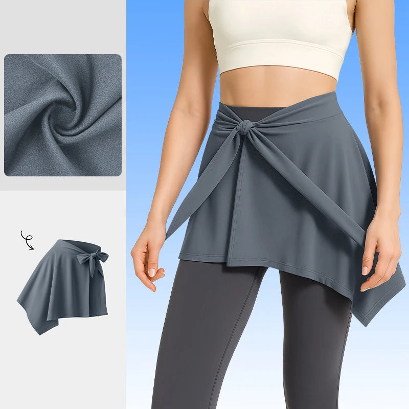 Couvre-fesses sportif extensible avec nœud – Accessoire de sport femme