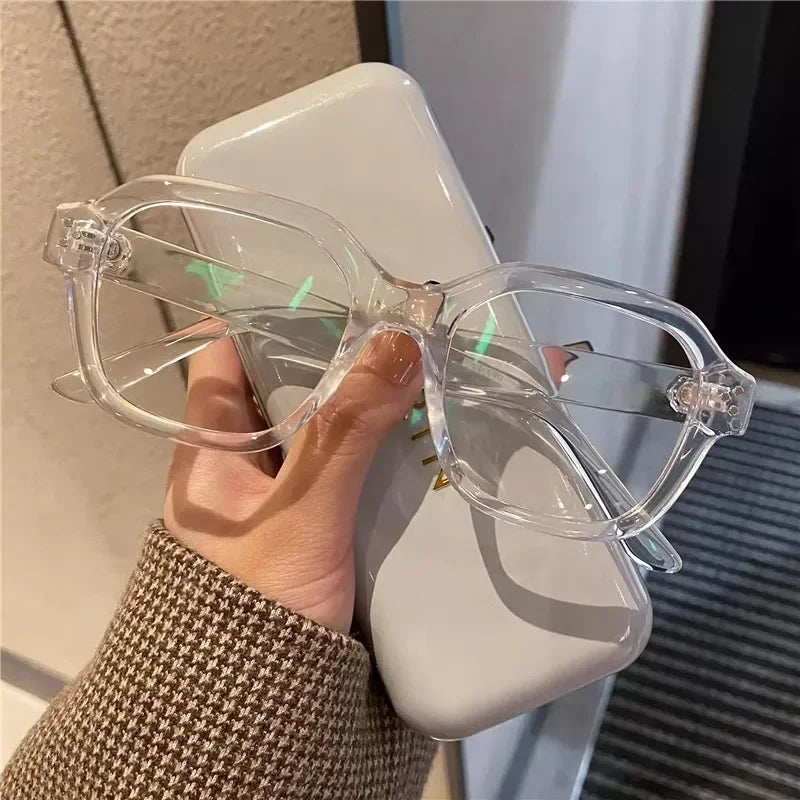 Lunettes Rétro Anti-Lumière Bleue – Monture Oversize pour Femmes et Hommes, Style Tendance et Classique