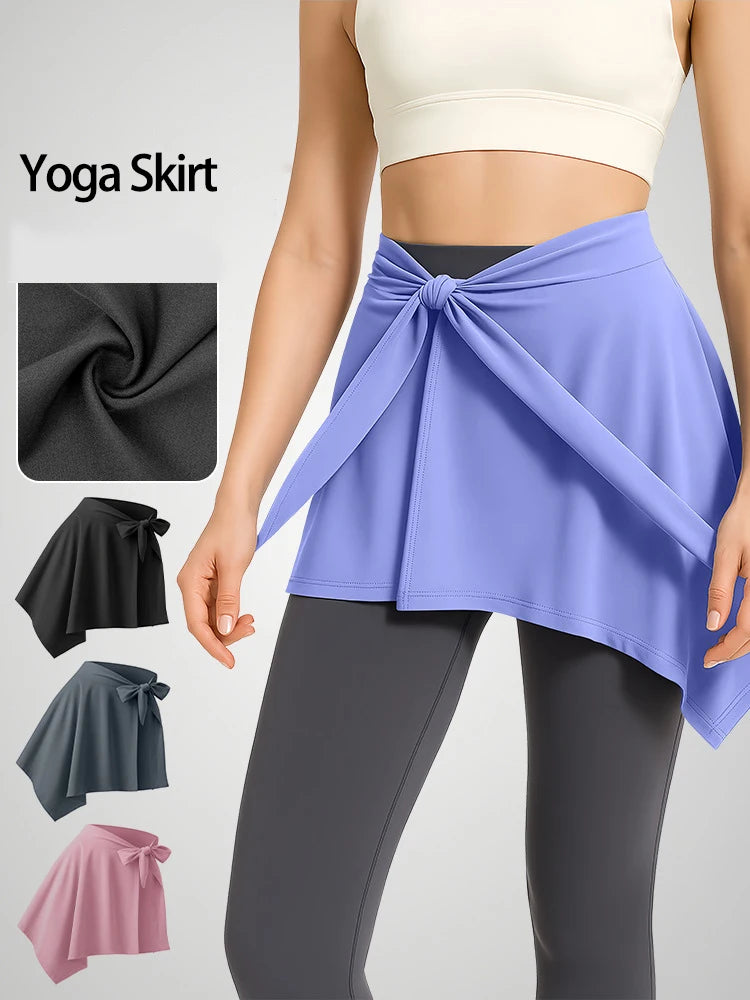 Couvre-fesses sportif extensible avec nœud – Accessoire de sport femme
